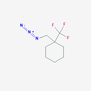 molecular formula C8H12F3N3 B2394360 1-(Azidomethyl)-1-(trifluoromethyl)cyclohexane CAS No. 2260931-30-2