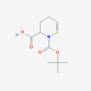 molecular formula C11H17NO4 B2394372 1-[(Tert-butoxy)carbonyl]-1,2,3,4-tetrahydropyridine-2-carboxylic acid CAS No. 1779402-01-5