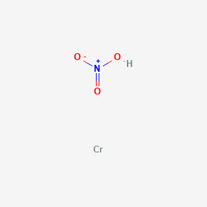 molecular formula CH2O2.1/3Cr B239438 Nitric acid, chromium salt CAS No. 10103-47-6