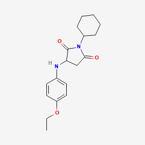 1-Cyclohexyl-3-((4-ethoxyphenyl)amino)pyrrolidine-2,5-dione