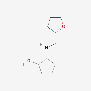 molecular formula C10H19NO2 B2394398 2-{[(Oxolan-2-yl)methyl]amino}cyclopentan-1-ol CAS No. 1218711-74-0