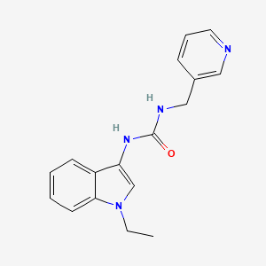 molecular formula C17H18N4O B2394403 1-(1-ethyl-1H-indol-3-yl)-3-(pyridin-3-ylmethyl)urea CAS No. 899990-78-4