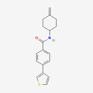 molecular formula C18H19NOS B2394411 N-(4-亚甲基环己基)-4-(噻吩-3-基)苯甲酰胺 CAS No. 2097921-24-7