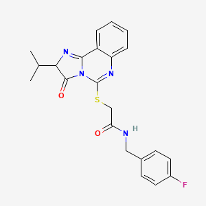 N-(4-fluorobenzyl)-2-((2-isopropyl-3-oxo-2,3-dihydroimidazo[1,2-c]quinazolin-5-yl)thio)acetamide