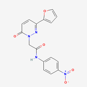 2-[3-(furan-2-yl)-6-oxopyridazin-1-yl]-N-(4-nitrophenyl)acetamide