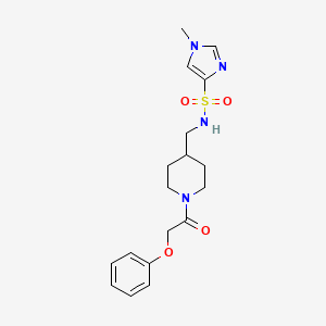 1-methyl-N-((1-(2-phenoxyacetyl)piperidin-4-yl)methyl)-1H-imidazole-4-sulfonamide