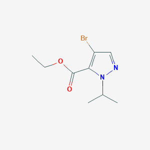 molecular formula C9H13BrN2O2 B2394451 ethyl 4-bromo-1-isopropyl-1H-pyrazole-5-carboxylate CAS No. 1692301-66-8