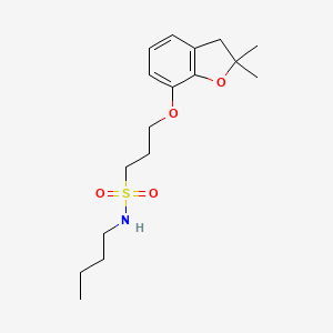 N-butyl-3-((2,2-dimethyl-2,3-dihydrobenzofuran-7-yl)oxy)propane-1-sulfonamide