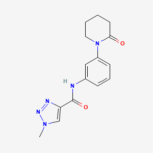 1-methyl-N-(3-(2-oxopiperidin-1-yl)phenyl)-1H-1,2,3-triazole-4-carboxamide