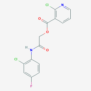 [(2-Chloro-4-fluorophenyl)carbamoyl]methyl 2-chloropyridine-3-carboxylate
