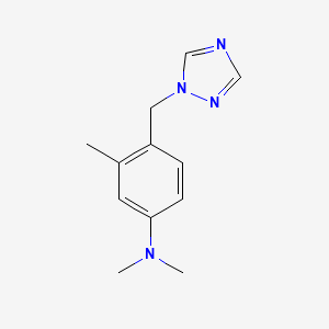 N,N,3-trimethyl-4-(1,2,4-triazol-1-ylmethyl)aniline