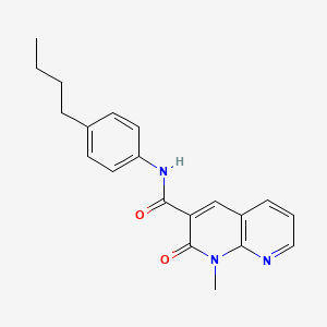 molecular formula C20H21N3O2 B2394473 N-(4-butylphenyl)-1-methyl-2-oxo-1,2-dihydro-1,8-naphthyridine-3-carboxamide CAS No. 899968-84-4