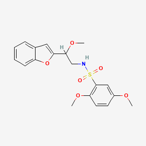 N-(2-(benzofuran-2-yl)-2-methoxyethyl)-2,5-dimethoxybenzenesulfonamide