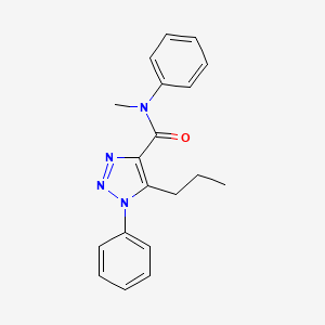 molecular formula C19H20N4O B2394484 N-甲基-N,1-二苯基-5-丙基-1H-1,2,3-三唑-4-甲酰胺 CAS No. 950227-61-9