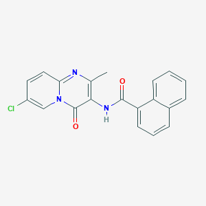 molecular formula C20H14ClN3O2 B2394498 N-(7-chloro-2-methyl-4-oxopyrido[1,2-a]pyrimidin-3-yl)naphthalene-1-carboxamide CAS No. 941923-24-6