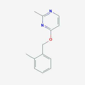 molecular formula C13H14N2O B2394509 2-甲基-4-[(2-甲基苯基)甲氧基]嘧啶 CAS No. 2198793-61-0
