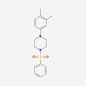 molecular formula C18H22N2O2S B239451 1-(3,4-Dimethylphenyl)-4-(phenylsulfonyl)piperazine 