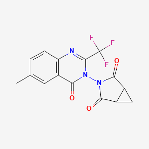 3-[6-methyl-4-oxo-2-(trifluoromethyl)-3(4H)-quinazolinyl]-3-azabicyclo[3.1.0]hexane-2,4-dione