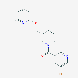(5-Bromopyridin-3-yl)-[3-[(6-methylpyridin-2-yl)oxymethyl]piperidin-1-yl]methanone