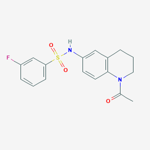 N-(1-acetyl-3,4-dihydro-2H-quinolin-6-yl)-3-fluorobenzenesulfonamide