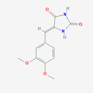 molecular formula C12H12N2O4 B239452 Hydantoin, 5-(3,4-dimethoxybenzylidene)- CAS No. 10040-91-2