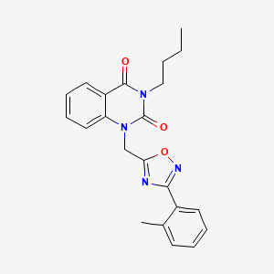 3-butyl-1-((3-(o-tolyl)-1,2,4-oxadiazol-5-yl)methyl)quinazoline-2,4(1H,3H)-dione