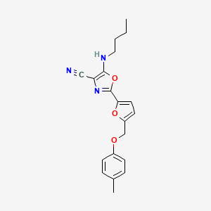 5-(Butylamino)-2-(5-((p-tolyloxy)methyl)furan-2-yl)oxazole-4-carbonitrile