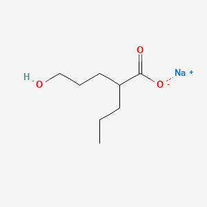 molecular formula C8H15NaO3 B2394535 Sodium 5-hydroxy-2-propylpentanoate CAS No. 53660-23-4; 78644-53-8