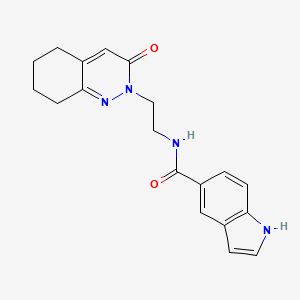 N-(2-(3-oxo-5,6,7,8-tetrahydrocinnolin-2(3H)-yl)ethyl)-1H-indole-5-carboxamide