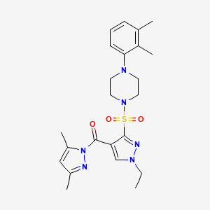 (3-{[4-(2,3-dimethylphenyl)piperazin-1-yl]sulfonyl}-1-ethyl-1H-pyrazol-4-yl)(3,5-dimethyl-1H-pyrazol-1-yl)methanone