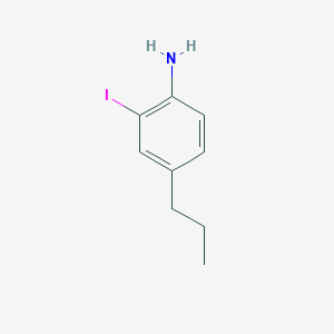 molecular formula C9H12IN B2394570 2-Iodo-4-propylaniline CAS No. 1422022-29-4
