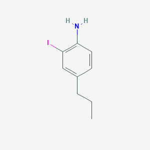 molecular formula C9H12IN B2394570 2-Yodo-4-propilanilina CAS No. 1422022-29-4