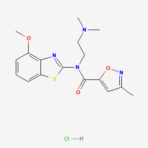 B2394596 N-(2-(dimethylamino)ethyl)-N-(4-methoxybenzo[d]thiazol-2-yl)-3-methylisoxazole-5-carboxamide hydrochloride CAS No. 1323583-28-3