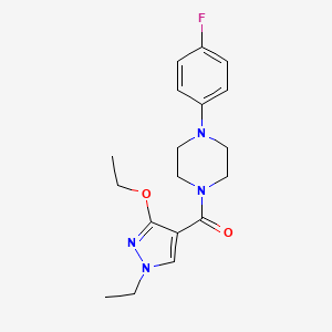 (3-ethoxy-1-ethyl-1H-pyrazol-4-yl)(4-(4-fluorophenyl)piperazin-1-yl)methanone