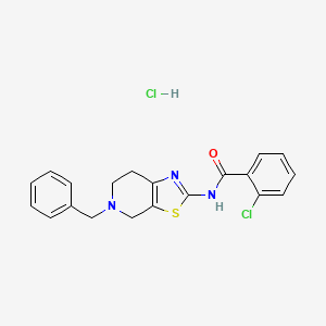 N-(5-benzyl-4,5,6,7-tetrahydrothiazolo[5,4-c]pyridin-2-yl)-2-chlorobenzamide hydrochloride