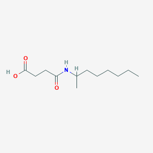 molecular formula C12H23NO3 B2394621 4-(Octan-2-ylamino)-4-oxobutanoic acid CAS No. 732256-16-5
