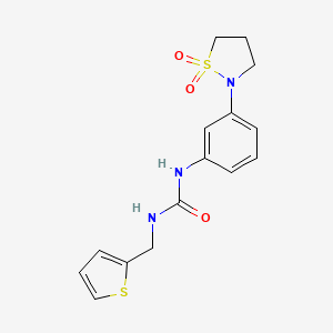 1-(3-(1,1-Dioxidoisothiazolidin-2-yl)phenyl)-3-(thiophen-2-ylmethyl)urea