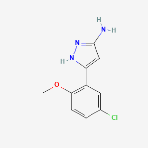 3-(5-chloro-2-methoxyphenyl)-1H-pyrazol-5-amine
