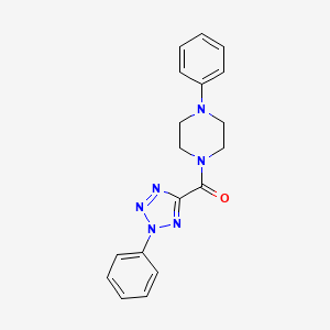 molecular formula C18H18N6O B2394634 (2-phenyl-2H-tetrazol-5-yl)(4-phenylpiperazin-1-yl)methanone CAS No. 1396877-52-3