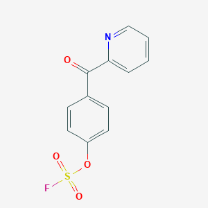 molecular formula C12H8FNO4S B2394636 2-(4-Fluorosulfonyloxybenzoyl)pyridine CAS No. 2411307-18-9