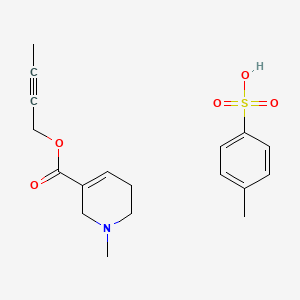 molecular formula C18H23NO5S B2394678 Arecaidine but-2-ynyl ester tosylate CAS No. 119630-77-2; 499-04-7