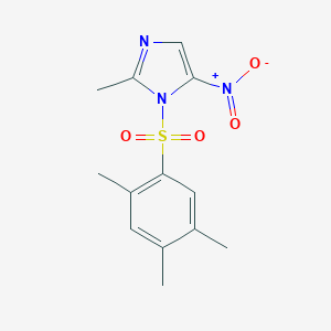 molecular formula C13H15N3O4S B239469 2-Methyl-5-nitro-1-(2,4,5-trimethyl-benzenesulfonyl)-1H-imidazole 