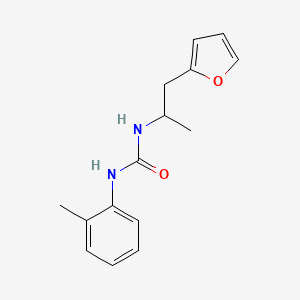 molecular formula C15H18N2O2 B2394696 1-(1-(Furan-2-yl)propan-2-yl)-3-(o-tolyl)urea CAS No. 1235328-39-8