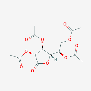 molecular formula C14H18O10 B023947 D-古洛诺-1,4-内酯 2,3,5,6-四乙酸酯 CAS No. 136345-68-1
