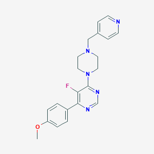 5-Fluoro-4-(4-methoxyphenyl)-6-[4-(pyridin-4-ylmethyl)piperazin-1-yl]pyrimidine