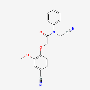 2-(4-cyano-2-methoxyphenoxy)-N-(cyanomethyl)-N-phenylacetamide