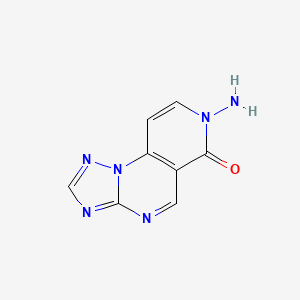 molecular formula C8H6N6O B2394705 7-aminopyrido[3,4-e][1,2,4]triazolo[1,5-a]pyrimidin-6(7H)-one CAS No. 908553-83-3