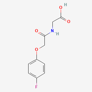 molecular formula C10H10FNO4 B2394718 2-[[2-(4-fluorophenoxy)acetyl]amino]acetic Acid CAS No. 866151-14-6
