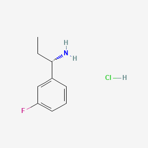 molecular formula C9H13ClFN B2394730 (S)-1-(3-Fluorophenyl)propan-1-amine hydrochloride CAS No. 1310923-31-9; 473732-89-7