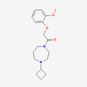 1-(4-Cyclobutyl-1,4-diazepan-1-yl)-2-(2-methoxyphenoxy)ethan-1-one